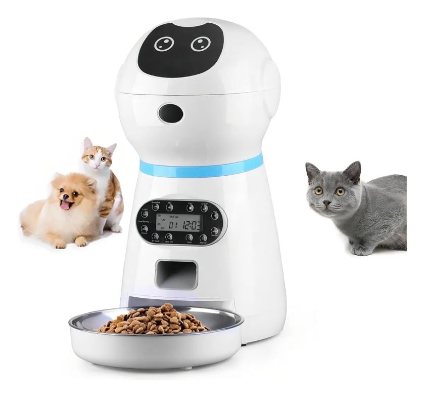 alimentador automático para cães e gatos RoHS Elf 3,5 litros com programação de refeições