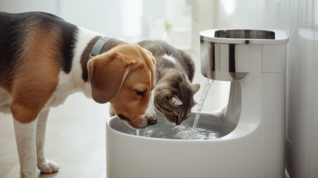bebedouro automático para pets com água filtrada para cães e gatos