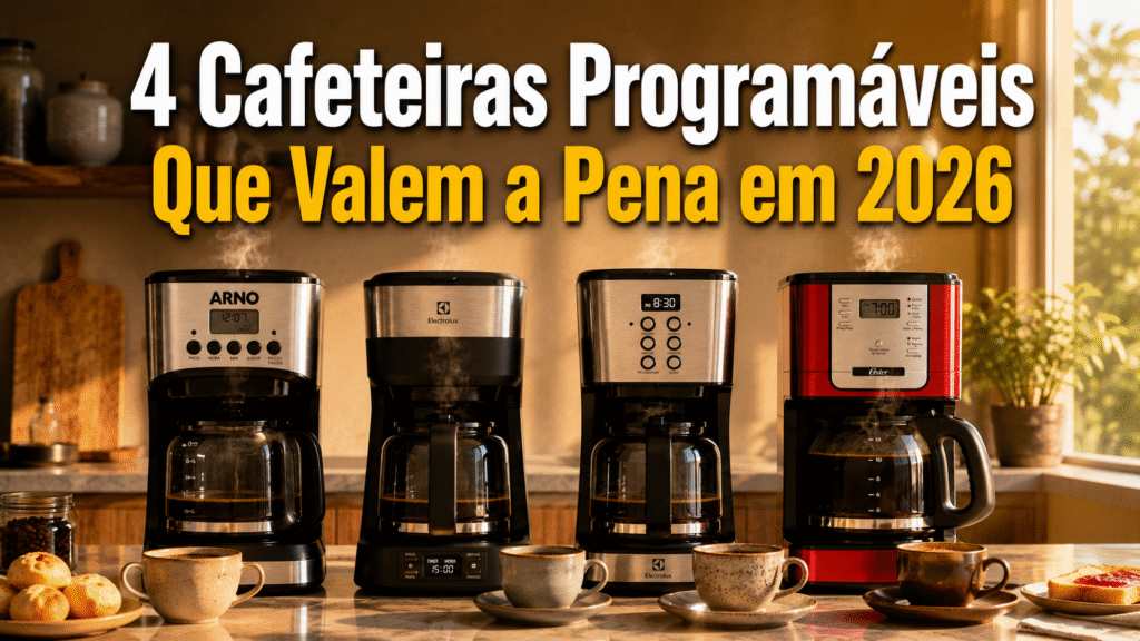 melhores cafeteiras programáveis em 2026 comparativo entre Electrolux ECM30 ECM25 Arno New Element e Oster Flavor
