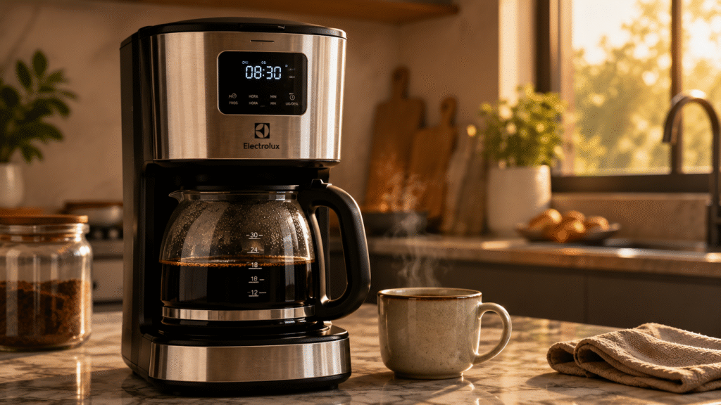 cafeteira programável electrolux ecm25 com timer 24 horas