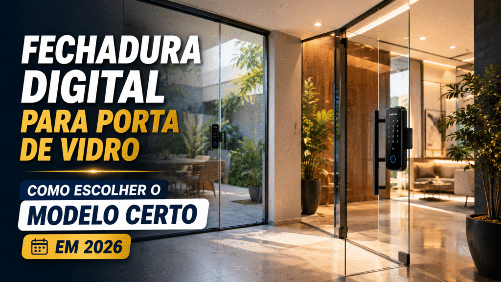 Fechadura digital para porta de vidro comparativo 2026