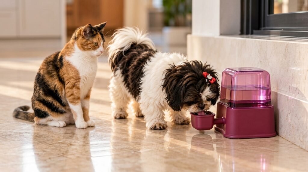 bebedouro automático Petlon 2,3 litros para gatos e cachorros